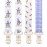 Stadela Baby Pacifier Clip Holder - Boy and Girl Unisex 4 Pack Gift Set - Neutral Vintage Rabbits and Carrots Beige Blue Brown Peter