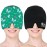 Migraine Relief Cap, Soothing Headache Ice Face Mask Products, Hot and Cold Therapy, Migraine Headache Relief Cap for Migraine, Sinus, Puffy Eyes, Tension, Stress and Hangover (Black+Green)