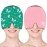 Migraine Relief Cap, Soothing Headache Ice Face Mask Products, Hot and Cold Therapy, Migraine Headache Relief Cap for Migraine, Sinus, Puffy Eyes, Tension, Stress and Hangover (Pink+Green)