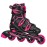 Roller Derby V-Tech 500 Adjustable Performance Inline Skates for Men, Women, Kids, Teens, Large (6-9), Black/Pink