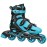 Roller Derby V-Tech 500 Adjustable Performance Inline Skates for Men, Women, Kids, Teens, Large (6-9), Black/Blue