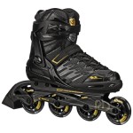Roller Derby AERIO Q-60 Men\'s Inline Skates, Black/Gold, Size 12
