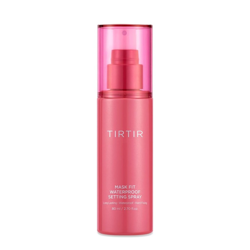 TIRTIR Waterproof Setting Spray - 24 Hour Long Lasting Fix, Sweatproof Water Resistant Makeup Finisher - Ethanol Free, Semi Matte Finish for Oily Skin - Korean Makeup Fixer