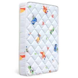 Letmxiu Premium Baby Mattress for Crib and Toddler Bed, 100% Knitted Fabric, Premium Fleece Surface-Hypoallergenic, Soft Breathable, 5 Thick-Firm and Optimal Support, Non-Toxic Crib Mattress