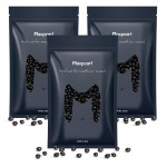 Maxpearl Hard Wax Beads, Pack of 3 Hair Removal Wax Beans Refill for Men & Coarse Hair - Brazilian Waxing, Underarms, Chest, Back, Legs and More 10.5oz (Black)
