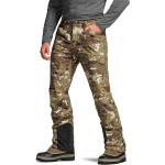CQR Mens Softshell Fleece Lined Winter Hiking Pants, Water Resistant Insulated Thermal, Outdoor Tactical Warm Snow Ski Pants, Teton Alpha Utility Camo, 30W x 30L