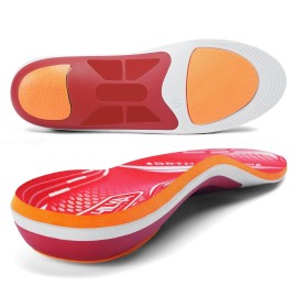 ORHILYA 220lbs+ Plantar Fasciitis Relief Foot Pain Arch Support Insert Orthotics Insole, Women Men Shoe Inserts for Standing All Day, Comfort Work Boot Insole Flat Feet Heel Spur Size 7, 260MM