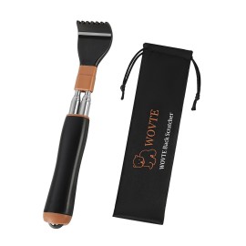 WOVTE Extendable Back Scratcher for Men Women with Massage Ball, Mothers Day Gifts for Mom Daughter Wife, Stocking Stuffers for Adults, Fathers Day Birthday Gifts for Men Husband Dad