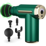 cotsoco Massage Gun Deep Tissue for Pain Relief with 4 Massage Heads & 6 Speeds, Electric Mini Handheld Body Massager for Any Pain Relief, Best Gifts for Dad and Mom