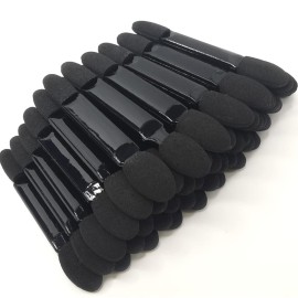 200 PCS Disposable Eyeshadow Brushes, 2 Inch Sponge Makeup Applicators Dual Sides Black