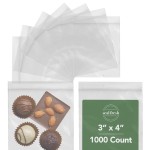 Seal Fresh 3 x 4 Inch Resealable Plastic Bags 1000 Pack - Clear Reclosable Zipper Seal Bags for Jewelry, Beads, Small Parts, Crafts, Hardware