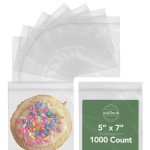 Seal Fresh 5 x 7 Inch Resealable Plastic Bags 1000 Pack - Clear Reclosable Zipper Seal Bags for Treats, Crafts, Jewelry, Party Favors, Small Food Storage