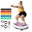 SoftGym Vibration Plate Exercise Machine for Lymphatic Drainage,Power Vibrate Stand Shake Board 450 Lbs Capacity Whole Body Workout Waver with Resistance Bands Weight Loss Gifts for Women Men-Pink