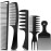 SALONSILK 5Pcs Combs for Men, Hair Pick Comb Set for Afro Black Mens Curls, Wide Tooth Medium Toothed Styling Dressing for Twist Detangler Natural Hair