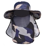 Sun Hats for Men Women Fishing Hat UPF 50+ Breathable Wide Brim Summer UV Protection Hat with Face Cover & Neck Flap