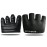 RYMNT Minimal Workout Gloves,Short Micro Weight Lifting Gloves Grip Pads with Full Palm Protection & Extra Grip for Men Women Weightlifting,Gym,Cross Training,Powerlifting,WODs.Black-XLarge