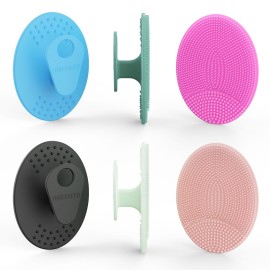 6 Pack INNERNEED Silicone Face Scrubber for Deep Cleansing and Exfoliation - Soft Facial Cleansing Brush, Gentle for All Skin Types, Blackhead & Acne Pore Care