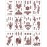 Henna Tattoo 12 Sheets Red Brown Henna Temporary Tattoos for Women and Teen Girl, Waterproof Realistic Mehndi Fake Tattoos for Wedding Beach Rave Festival Party Makeup Body Paint Parties Friends etc