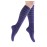 SocksLane Cotton Compression Socks for Women & Men. 15-20 mmHg Support Knee-High Amethyst Stripes M/L