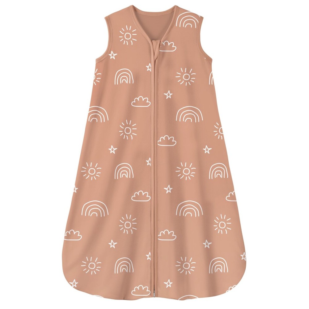 Yoofoss Baby Sleep Sack 0-6 Months 0.5 TOG Baby Wearable Blanket, 100% Organic Cotton Infant Toddler Sleeping Sack 2-Way Zipper Lightweight Sleep Sack, Grizzly