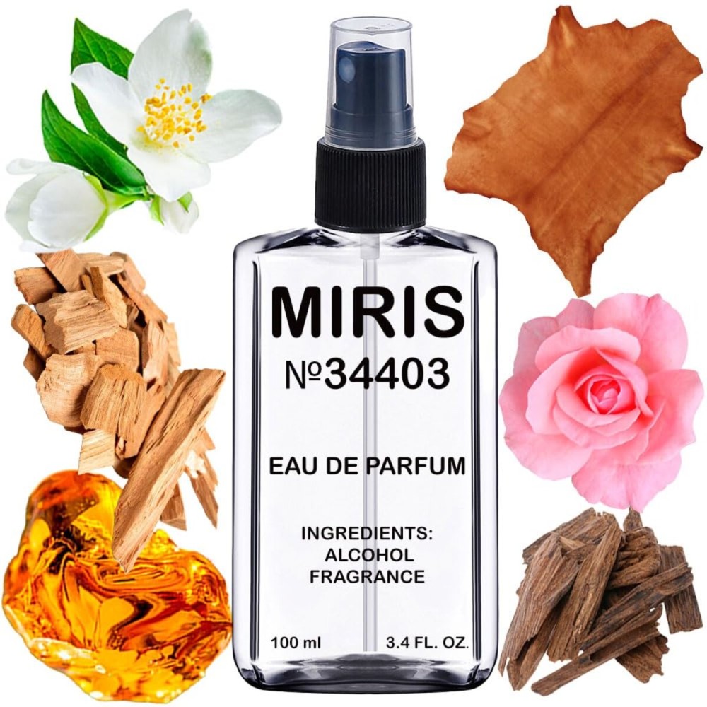 MIRIS No. 34403, Inspired by Santal Royal, Long-Lasting Unisex Eau de Parfum for Women & Men, Spray 3.4 Fl Oz / 100 ml