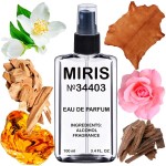 MIRIS No. 34403, Inspired by Santal Royal, Long-Lasting Unisex Eau de Parfum for Women & Men, Spray 3.4 Fl Oz / 100 ml