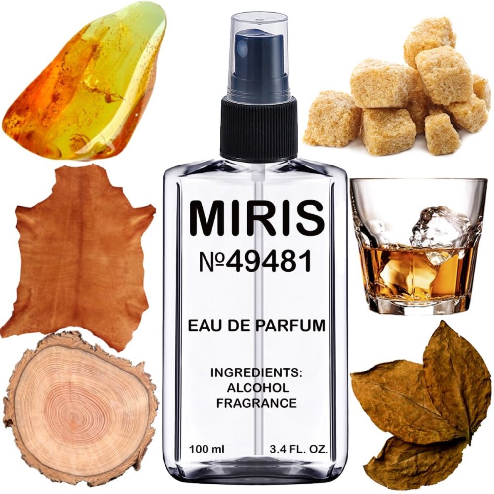 MIRIS No. 49481, Inspired by Dark Rebel, Long-Lasting Eau de Parfum for Men, Spray 3.4 Fl Oz / 100 ml