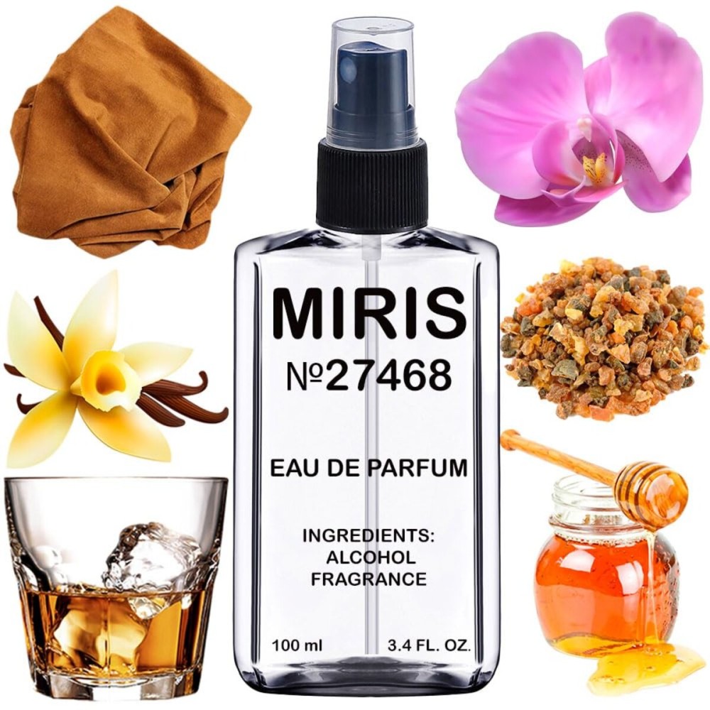 MIRIS No. 27468, Inspired by Velvet Orchid, Long-Lasting Unisex Eau de Parfum for Women & Men, Spray 3.4 Fl Oz / 100 ml