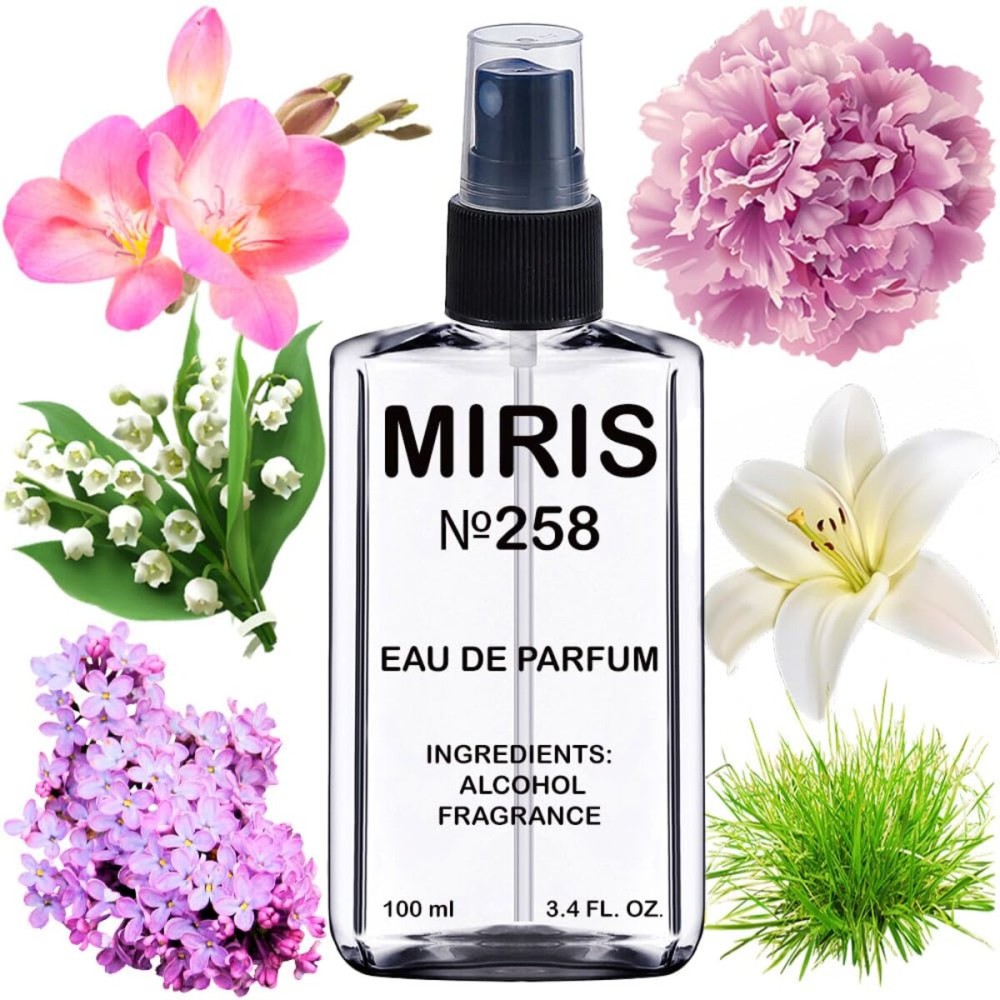 MIRIS No. 258, Inspired by Pleasures, Long-Lasting Eau de Parfum for Women, Spray 3.4 Fl Oz / 100 ml