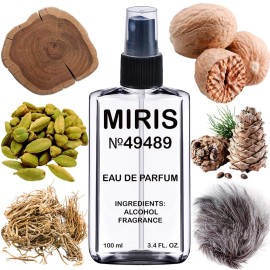 MIRIS No. 49489, Inspired by Bleu Noir For Him, Long-Lasting Eau de Parfum for Men, Spray 3.4 Fl Oz / 100 ml