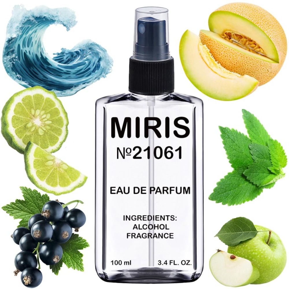 MIRIS No. 21061, Inspired by Blue Seduction, Long-Lasting Eau de Parfum for Men, Spray 3.4 Fl Oz / 100 ml