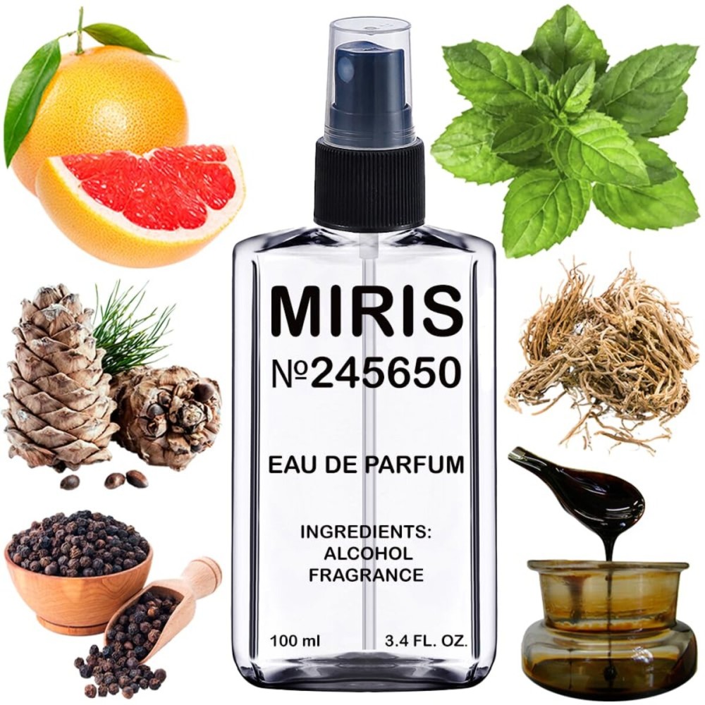 MIRIS No. 245650, Inspired by Red Vetyver, Long-Lasting Eau de Parfum for Men, Spray 3.4 Fl Oz / 100 ml