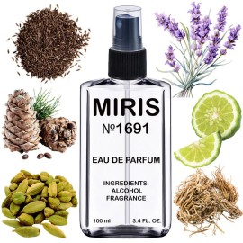 MIRIS No. 1691, Inspired by Ysls La Nuit De L Homme 2009, Long-Lasting Eau de Parfum for Men, Spray 3.4 Fl Oz / 100 ml