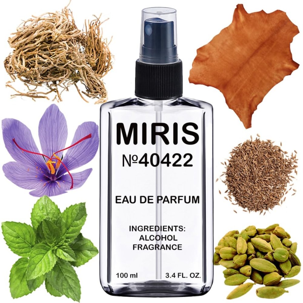 MIRIS No. 40422, Inspired by African Leather, Long-Lasting Unisex Eau de Parfum for Women & Men, Spray 3.4 Fl Oz / 100 ml