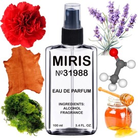 MIRIS No. 31988, Inspired by Uomo, Long-Lasting Eau de Parfum for Men, Spray 3.4 Fl Oz / 100 ml