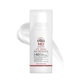 EltaMD UV Daily SPF 40 Face Sunscreen Moisturizer with Zinc Oxide, Daily Face Moisturizer with SPF, Sunscreen, 0.5 oz Pump
