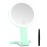 MIYADIVA Lighted Makeup Mirror, 30X Magnifying Mirror with Light, Hanging and Handheld Mirror with Handle, Green