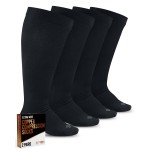 Doctor\'s Select Copper Plus Size Compression Socks Wide Calf - 2 Pairs | 20-30mmHg Extra Wide Calf Compression Socks Women | Copper Compression Sock Men & Women | Swelling & Circulation Support | Black