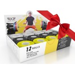 WARM BODY COLD MIND 1.85 Weightlifting Thumb Tape - Hook Grip Tape for Powerlifting, Cross Training, Gym Tape, Workout, Weight Lifting Tape, Athletic Finger Wrap (12 Rolls Mix V3)