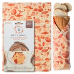 Bee\'s Wrap Beeswax Wraps for Food - Bread Wrap - Made in USA Reusable Bread Storage Bags - Organic & Eco-Friendly Alternative to Aluminum Foil, Sourdough Bags & Plastic Wrap, Mushroom Magic