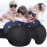 AMAZKER Cute Eye Mask Sleep Mask for Men Women Kids,2 Pack 3D Contoured Cup Sleeping Mask & Blindfold, Concave Molded Night Sleep Mask, Block Out Light (Stars &Black, 2 Count (Pack of 1))