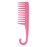 Wapodeai Wide Tooth Comb Shower Comb With Hook, Good for Curly Hair Wet Dry, Premium Tangle Free Combs Pink.