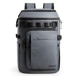 TOURIT 38 Cans Backpack Cooler: Leak Proof Waterproof 2 Insulated Compartments Soft Cooler Bag Beach Travel Camping Picnic Grey