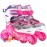 Sowume Adjustable Toddler Roller Skates for Girls Boys Kids,Fun Illuminating Light Up Flash Wheels Safety Three-Point Type Balance Roller Skates for Beginners Children