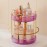 Aveniee Rotating Makeup Organizer for Vanity, Perfume Skincare Organizers Spinning, 2 Tier Bathroom Countertop Storage, Cosmetics Lipstick Holder for Counter Dresser,Purple