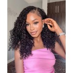 Beverlee Goddess Box Braids Crochet Hair 8 Inch 8 Packs Bob Bohemian Crochet Braids Curly Ends Messy Pre-looped Synthetic Curly Hair for Women