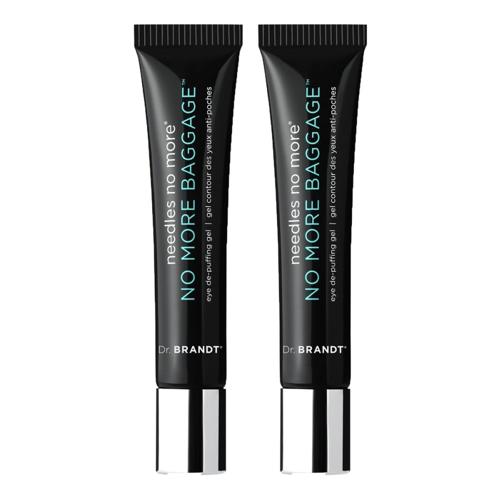 Dr. Brandt Needles No More, No More Baggage - 0.5 oz, Pack of 2 - Minimizes Under-Eye Bags, Puffiness & Dark Circles