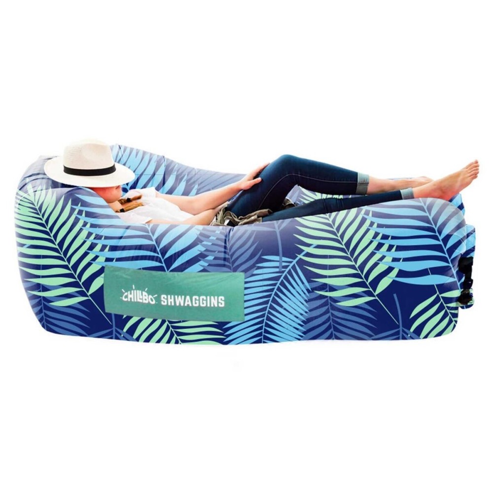 Chillbo Shwaggins Inflatable Couch - Cool Inflatable Lounger Easy Setup Inflatable Chair is Perfect for Beach Gear, Camping Fun and Festival Accessories