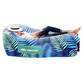 Chillbo Shwaggins Inflatable Couch - Cool Inflatable Lounger Easy Setup Inflatable Chair is Perfect for Beach Gear, Camping Fun and Festival Accessories