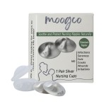 MOOGCO The Original Silver Nursing Cups - 999k Silver Nipple Cups - Nipple Shields for Breastfeeding Newborn - Protective Silver Nipple Covers for Nursing Moms (TriLaminate Regular)